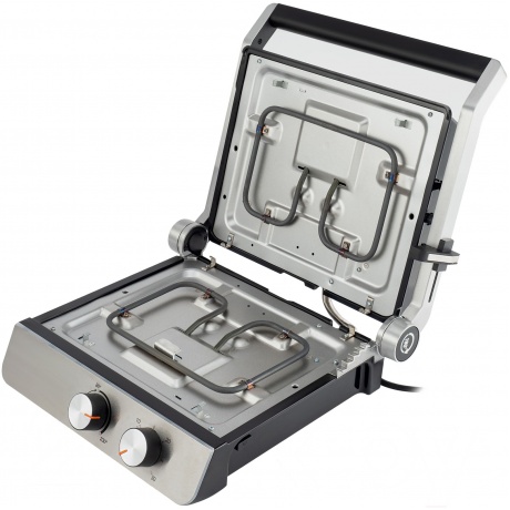 Электрогриль Hyundai HYG-5047 2200Вт серебристый/черный - фото 3