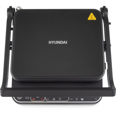 Электрогриль Hyundai HYG-7000 2000Вт серебристый/черный - фото 4