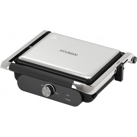 Электрогриль Hyundai HYG-3041 2000Вт черный/черный - фото 1