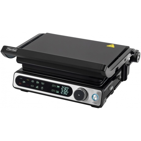 Электрогриль Rondell RDE-1700 2000Вт черный/серебристый - фото 1