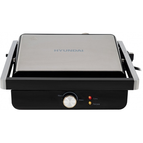 Электрогриль Hyundai HYG-1043 1800Вт черный/черный - фото 2