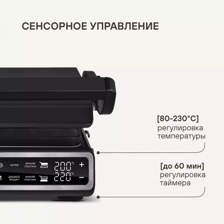 Электрогриль Rondell RDE-1701 2000Вт черный - фото 6