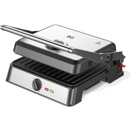 Электрический гриль BQ GR3007 Чёрный-Стальной - фото 1