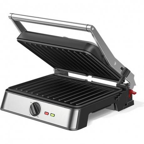 Электрический гриль BQ GR3007 Чёрный-Стальной - фото 2