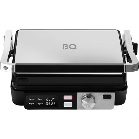 Электрический гриль BQ GR3009 Черный-Стальной - фото 1