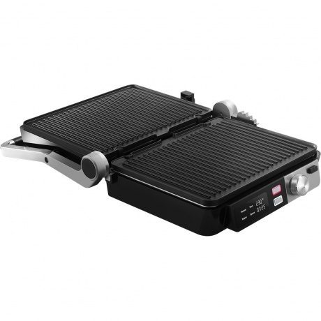 Электрический гриль BQ GR3009 Черный-Стальной - фото 4