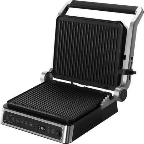 Электрический гриль BQ GR3010 Черный-Стальной - фото 3