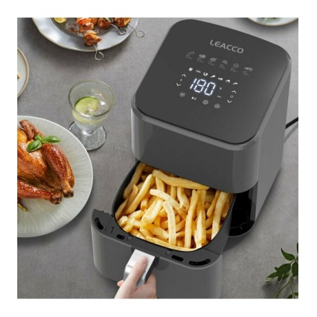 Аэрогриль LEACCO AF010 Air Fryer Black - фото 7