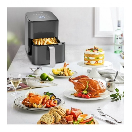 Аэрогриль LEACCO AF010 Air Fryer Black - фото 9