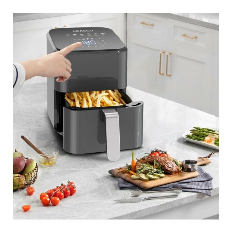 Аэрогриль LEACCO AF010 Air Fryer Black - фото 10