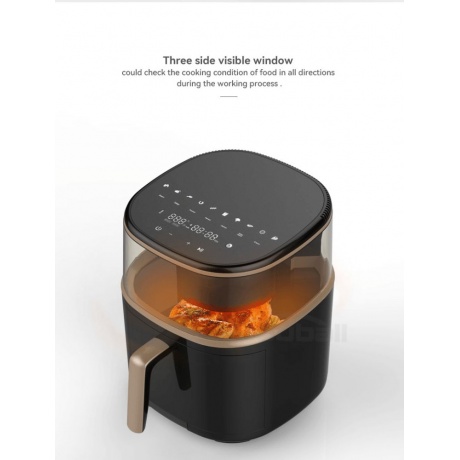 Аэрогриль LEACCO AF017 Air Fryer Black - фото 3
