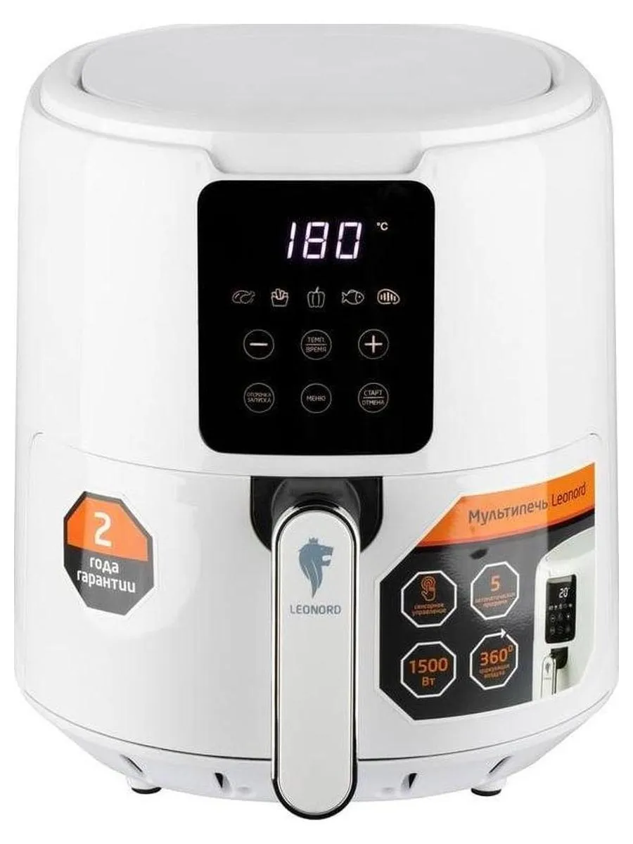 Аэорогриль Leonord LE-1736, 4 л. белый - фото 4