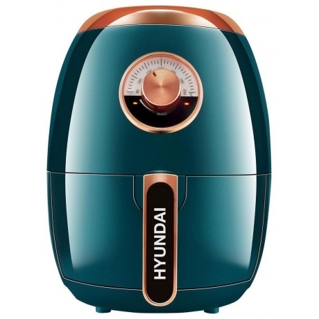Аэрогриль Hyundai HYF-3553 1350Вт темно-зеленый/золотистый - фото 1