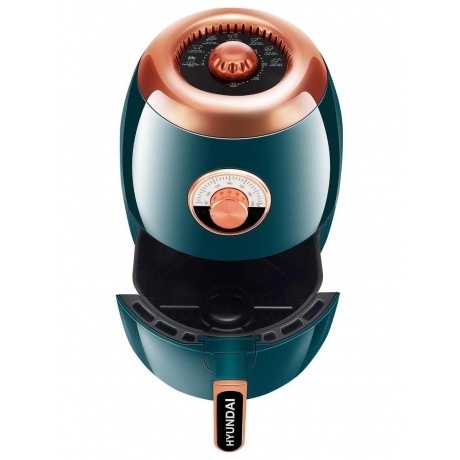 Аэрогриль Hyundai HYF-3553 1350Вт темно-зеленый/золотистый - фото 5