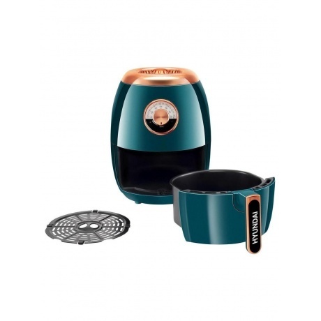 Аэрогриль Hyundai HYF-3553 1350Вт темно-зеленый/золотистый - фото 6