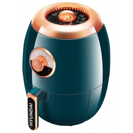 Аэрогриль Hyundai HYF-3553 1350Вт темно-зеленый/золотистый - фото 7