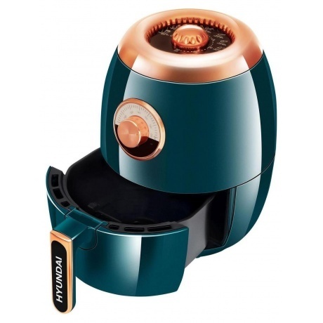 Аэрогриль Hyundai HYF-3553 1350Вт темно-зеленый/золотистый - фото 8