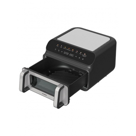 Аэрогриль Hyundai HYF-9080 2000Вт черный/серебристый - фото 3