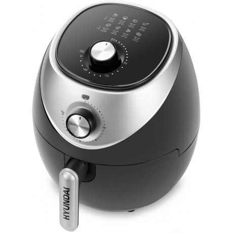 Аэрогриль Hyundai HYF-3456 1500Вт черный/серебристый - фото 4