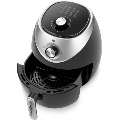 Аэрогриль Hyundai HYF-3456 1500Вт черный/серебристый - фото 5