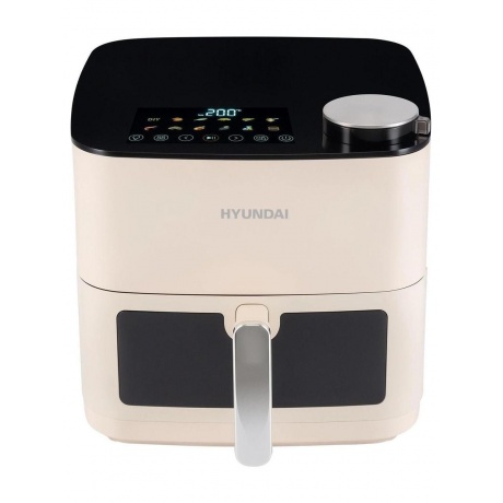 Аэрогриль Hyundai HYF-9088 2000Вт кремовый/серебристый - фото 4