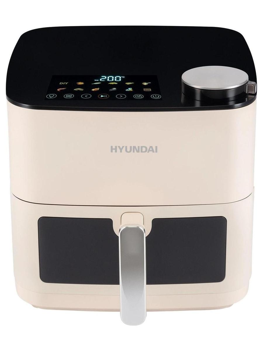 Аэрогриль Hyundai HYF-9088 2000Вт кремовый/серебристый - фото 4