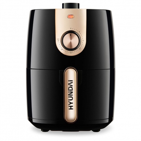 Аэрогриль Hyundai HYF-2057 1000Вт черный/золотистый - фото 3