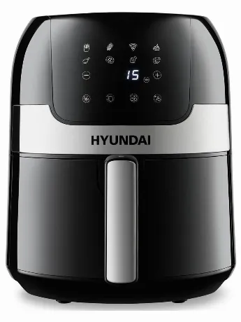 Аэрогриль Hyundai HYF-3555 1500Вт черный/серебристый