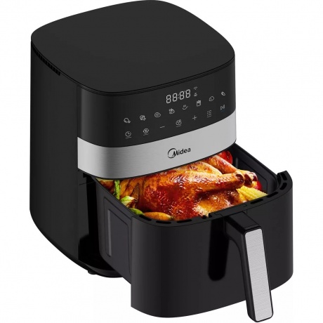 Аэрогриль Midea MAF-CN65E(WB) 6 л, черный - фото 6