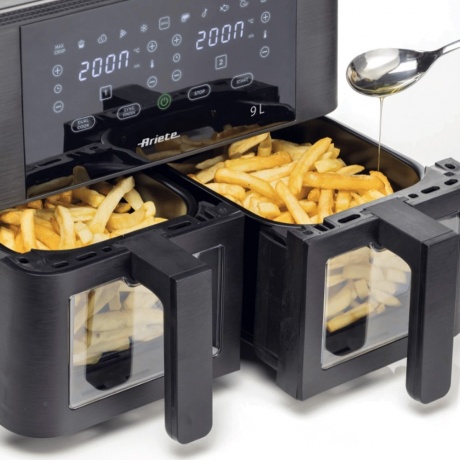 Аэрофритюрница Ariete 4631 (00C463100AR0), 9л, 2 чаши - фото 4