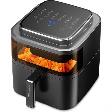 Аэрогриль BQ GR2002 Black-Silver, 6л, 1400 Вт - фото 1