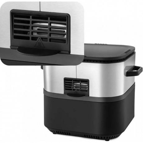 Аэрогриль Kitfort КТ-8127 2л 1930Вт черный/серебристый - фото 2