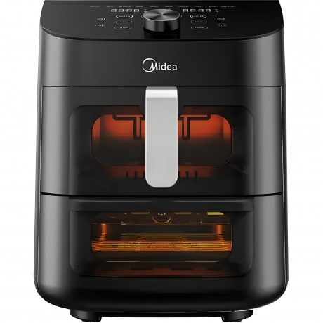 Аэрогриль Midea MAF-CY110A 11л 1550Вт черный/серебристый - фото 2