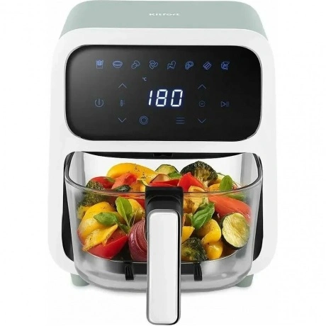 Аэрогриль Kitfort КТ-8147 4л 1800Вт серый/белый