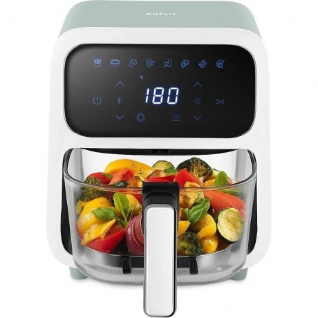 Аэрогриль Kitfort КТ-8147 4л 1800Вт серый/белый - фото 2