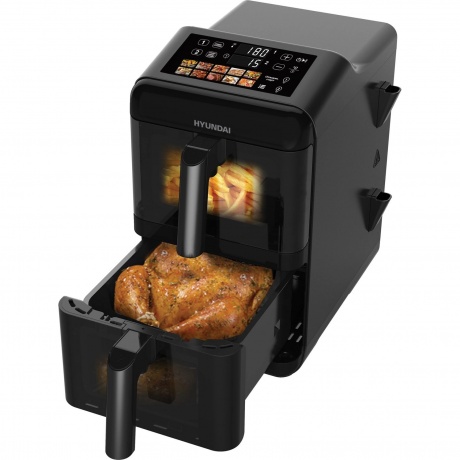 Аэрогриль Hyundai HYF-9084 12л 3000Вт черный - фото 4