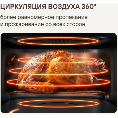 Аэрогриль Rondell RDE-AF111 13л 2100Вт черный/серебристый - фото 4