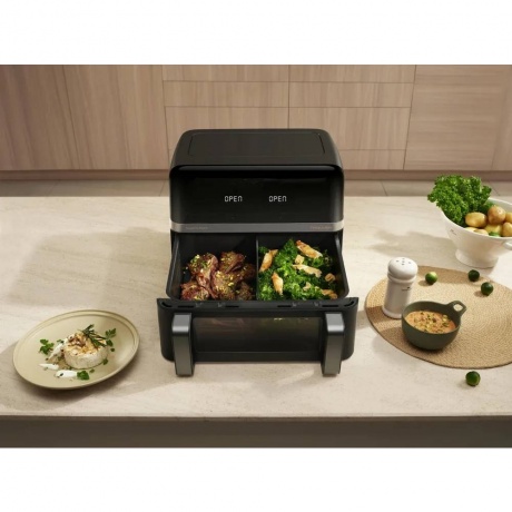 Аэрогриль Trouver Air Fryer Aeroglass AF20 Pro черный - фото 12