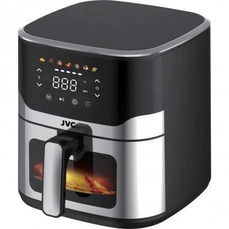 Аэрогриль JVC JK-MB054 черный, 1800 Вт, 6 л, сенсор, 7 программ