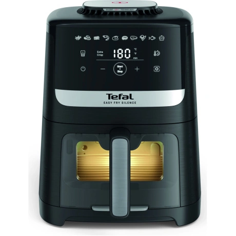 Аэрогриль Tefal EY5568E0 черный, 1670 Вт, 5 л, сенсор, 10 програ...