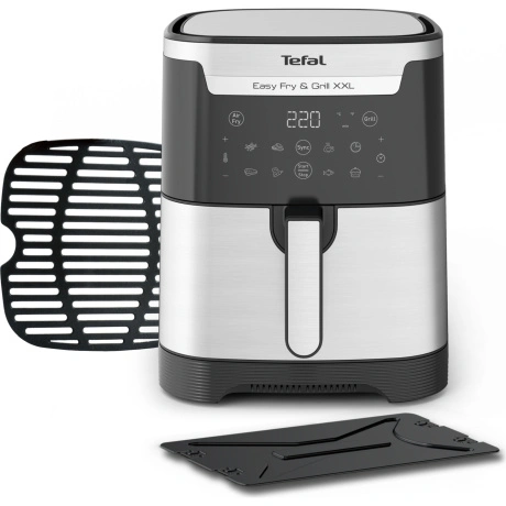 Аэрогриль Tefal Easy Fry & Grill XXL Inox EY801D15 черный, 1830 ...