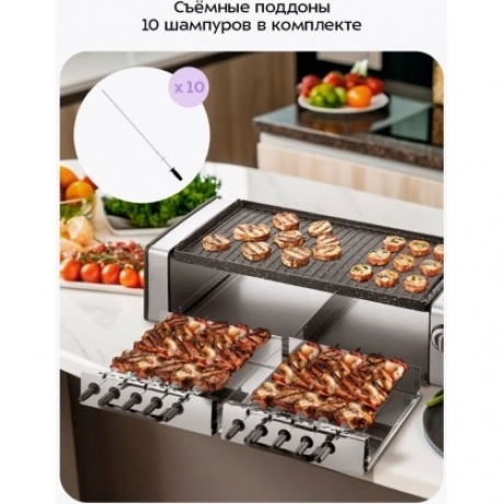 Электрогриль-шашлычница Kitfort КТ-4657 - фото 22