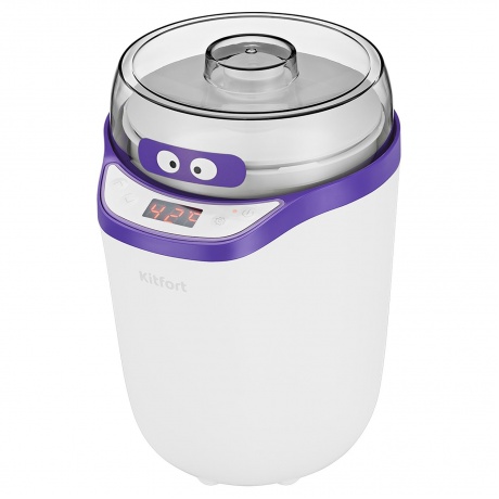 Йогуртница Kitfort КТ-2077-1 бело-фиолетовый - фото 2