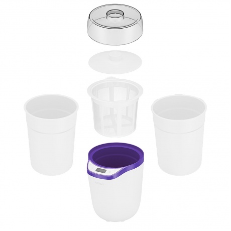 Йогуртница Kitfort КТ-2077-1 бело-фиолетовый - фото 6