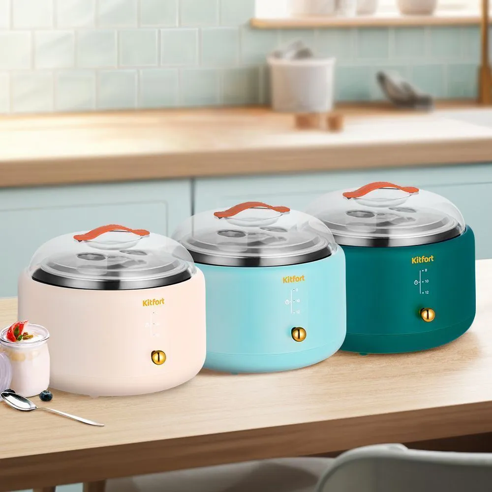 Йогуртница Kitfort КТ-6081-3 зеленый - фото 7