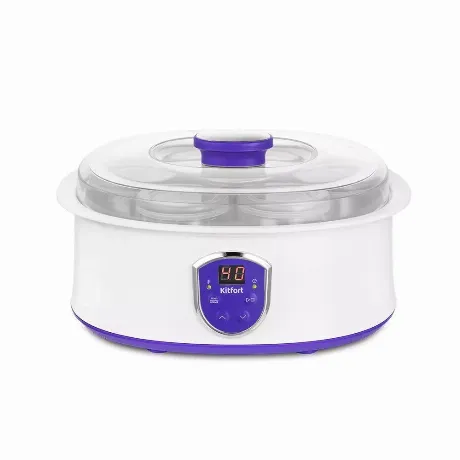 Йогуртница Kitfort КТ-2088-1 бело-фиолетовая