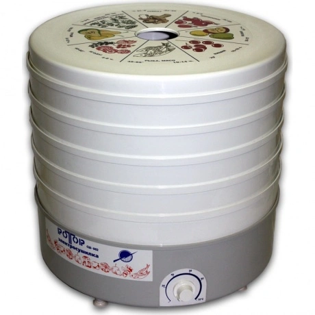 Сушка для фруктов и овощей Ротор Дива СШ-007-04 5под. 520Вт белы...