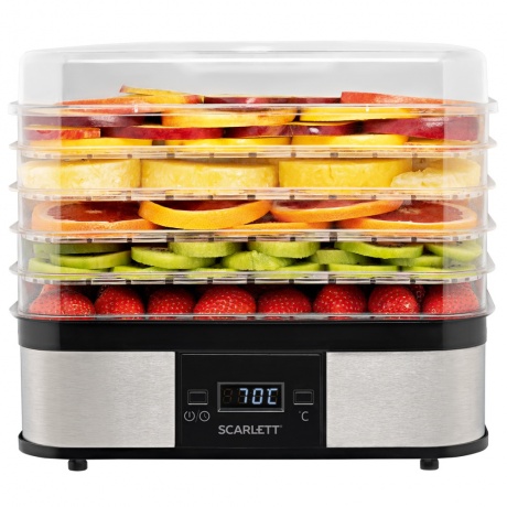 

Сушилка для овощей и фруктов Scarlett SC-FD421T19 5 поддонов