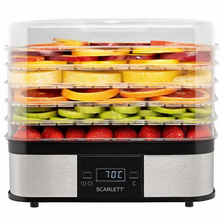 Сушилка для овощей и фруктов Scarlett SC-FD421T19 5 поддонов