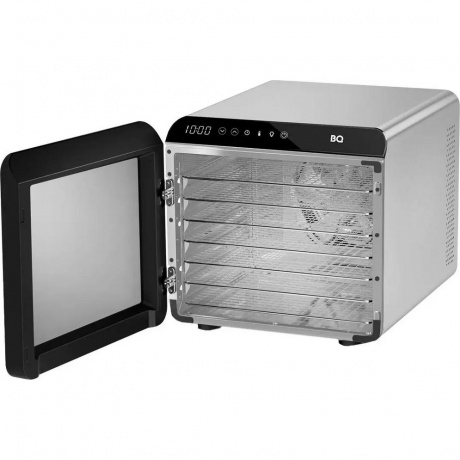 Сушилка для овощей и фруктов BQ FD1006 Черный-стальной - фото 1